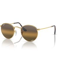 Ray-Ban - Rb3447 Round Metal Sunglasses - Lyst