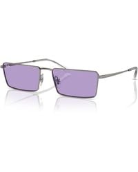 Ray-Ban - Emy bio-based lunettes de soleil monture verres violet - Lyst