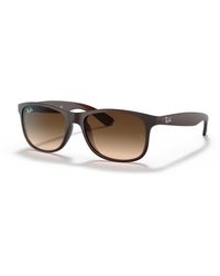 Ray-Ban - Sunglasses Man Andy - Brown Frame Brown Lenses 55-17 - Lyst