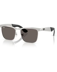 Ray-Ban - Wayfarer deluxe sonnenbrillen fassung grau glas - Lyst