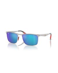 Ray-Ban - Rb3726m scuderia ferrari collection lunettes de soleil monture verres bleu polarisé - Lyst