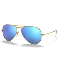 Ray-Ban - Rb3025 Aviator Large Metal Sunglasses, Gold/grey Gradient, 62 Mm - Lyst
