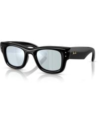 Ray-Ban - Wayfarer Puffer Sunglasses Frame Green Lenses - Lyst