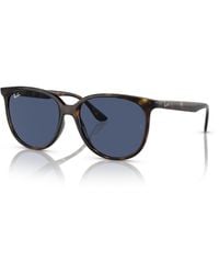 Ray-Ban - Rb4378 Sunglasses Frame Blue Lenses - Lyst