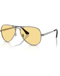 Ray-Ban - Aviator Max Summer Capsule Sunglasses Frame Yellow Lenses - Lyst