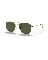 Ray-Ban - Hexagonal sonnenbrillen fassung grün glas - Lyst