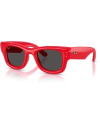 Ray-Ban - Wayfarer puffer sonnenbrillen fassung schwarz glas - Lyst