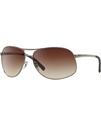 Ray-Ban - Sunglasses Male Rb3387 - Gunmetal Frame Brown Lenses 64-15 - Lyst