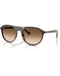 Ray-Ban - Rb2215 Sunglasses Frame Brown Lenses - Lyst
