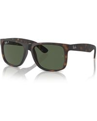 Ray-Ban - Justin classic gafas de sol montura verde lentes polarizados - Lyst