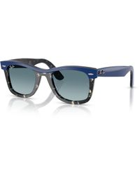 Ray-Ban - Wayfarer Street Neat Sunglasses Frame Blue Lenses - Lyst