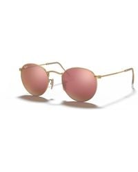 Ray-Ban - Round Metal Sunglasses - Lyst