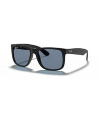 Ray-Ban - Justin Classic Sunglasses Frame Blue Lenses Polarized - Lyst