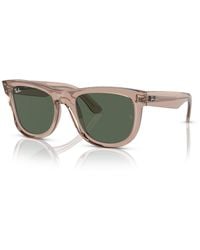 Ray-Ban - Wayfarer Reverse Sunglasses Frame Green Lenses - Lyst