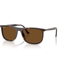 Ray-Ban - Rb2216 Sunglasses Frame Brown Lenses Polarized - Lyst