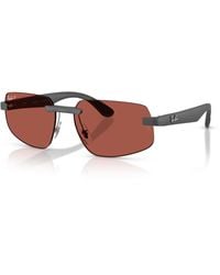 Ray-Ban - Rb4475 Polarized S Lenses Sunglasses Frame Polarized Red Lenses Polarized - Lyst