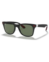 Ray-Ban - Rb4195m Scuderia Ferrari Collection Sunglasses Frame Green Lenses - Lyst