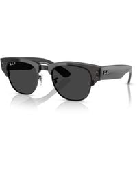 Ray-Ban - Mega Clubmaster X The Ones Sunglasses Frame Black Lenses Polarized - Lyst