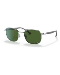Ray-Ban - Sunglasses Unisex Rb3670ch Chromance - Grey Frame Green Lenses Polarized 54-19 - Lyst