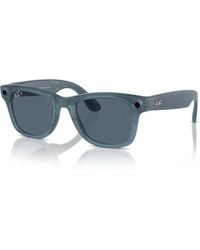 Ray-Ban - Smart Glasses | Meta Wayfarer Frame Blue Lenses Facebook Glasses - Lyst