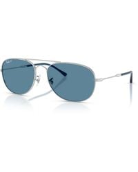 Ray-Ban - Bain Bridge Polarized+ Lenses Sunglasses Frame Blue Lenses Polarized - Lyst