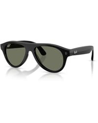 Ray-Ban - (gen 3) meta aviator rahmen grün glas ai glasses - Lyst