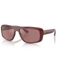 Ray-Ban - Rb4479m Scuderia Ferrari Collection Polarized+ Lenses Sunglasses Frame Violet Lenses Polarized - Lyst