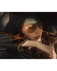 Ray-Ban - Aviator Classic Summer Capsule Sunglasses Frame Orange Lenses - Lyst