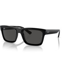 Ray-Ban - Rb4396f Warren Low Bridge Fit Rectangular Sunglasses - Lyst