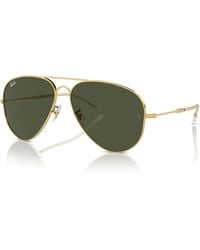Ray-Ban - Old aviator gafas de sol montura green lentes polarizados - Lyst