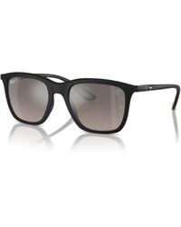 Ray-Ban - Scuderia ferrari sainz special edition 2024 lunettes de soleil monture verres argent polarisé - Lyst