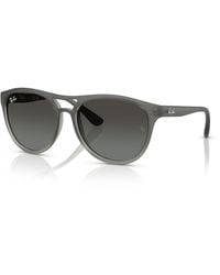 Ray-Ban - Sunglasses Man Brad - Grey Frame Grey Lenses 58-17 - Lyst