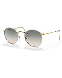Ray-Ban - Round Metal Full Color Legend Sunglasses Frame Grey Lenses - Lyst