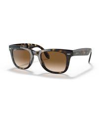 Ray-Ban - Wayfarer folding classic sonnenbrillen fassung braun glas - Lyst
