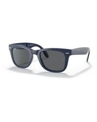 Ray-Ban - WAYFARER FOLDING CLASSIC Gafas de sol Azul Montura Gris Lentes 50-22 - Lyst