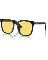 Ray-Ban - Rb4401d Washed Lenses Sunglasses Frame Yellow Lenses - Lyst