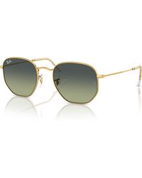 Ray-Ban - Hexagonal sonnenbrillen fassung grün glas - Lyst