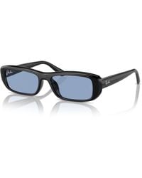 Ray-Ban - Rb4436d washed lenses bio-based sonnenbrillen fassung blue glas - Lyst