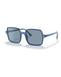 Ray-Ban - Square II True Blue Sonnenbrillen Blau Fassung Blau Glas 53-20 - Lyst