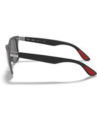 Ray-Ban - Rb4195m Scuderia Ferrari Collection Sunglasses Frame Silver Lenses - Lyst