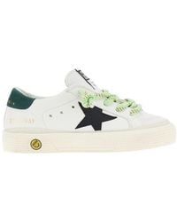 Golden Goose - 'May' Leather Sneakers Kids - Lyst