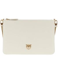 Pinko - Flat Classic Leather Pouch - Lyst