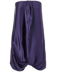 7 For All Mankind - Satin Midi Dress - Lyst