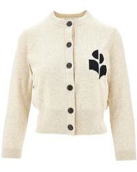Isabel Marant - 'Newton' Cotton And Wool Cardigan - Lyst