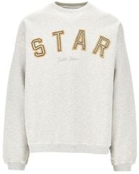Golden Goose - 'Star' Cotton Sweatshirt With Embroidery - Lyst