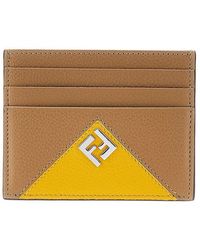 Fendi - Lui' Grained Leather Cardholder - Lyst
