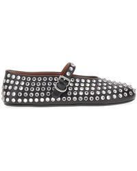 Alaïa - Strass Ballet Flats - Lyst