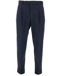 PT Torino - Stretch Cotton Carrot Fit Pants - Lyst