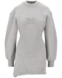 The Attico - Mèlange Cotton Mini Dress - Lyst