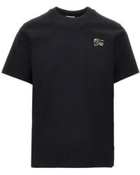 Burberry - Flocked Ekd Motif T-Shirt - Lyst
